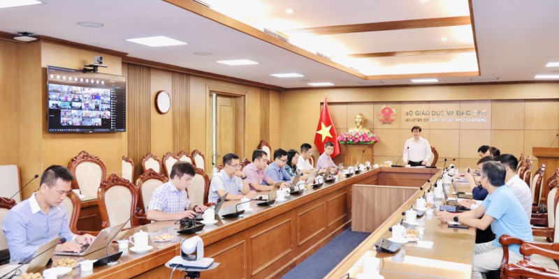 Tập huấn trực tuyến triển khai cập nhật dữ liệu học bạ số